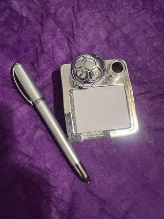 Penna e fermacarte calcio