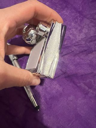 Penna e fermacarte calcio