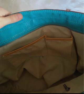 Bolso Misako Azul y Marrón