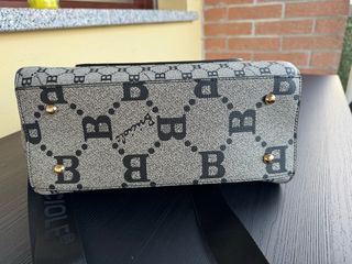 Borsa Briciole Beige/Nero Mano/Tracolla