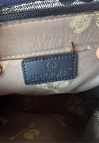 Borsa Briciole Beige/Nero Mano/Tracolla