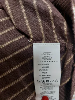 Jersey cuello alto Easy Wear rayas ( Corte Inglés)