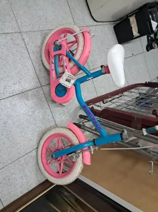 Bicicleta infantil SUNTRACK azul y rosa