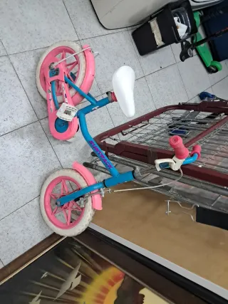 Bicicleta infantil SUNTRACK azul y rosa