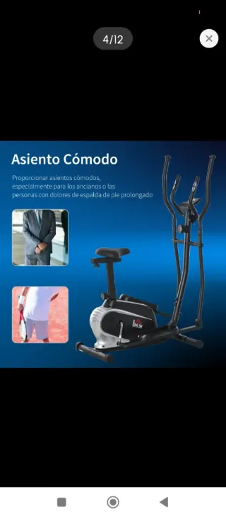 Bicicleta Elíptica con Resistencia