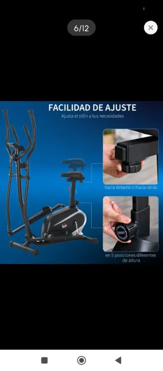 Bicicleta Elíptica con Resistencia