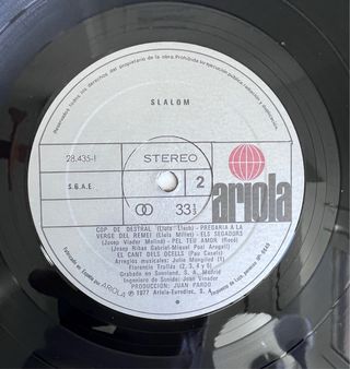 Slalom - Prog Folk Rock Catalán - vinilo