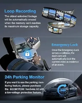 Dashcam Rhorawill 4 Lentes 4x1080P GPS