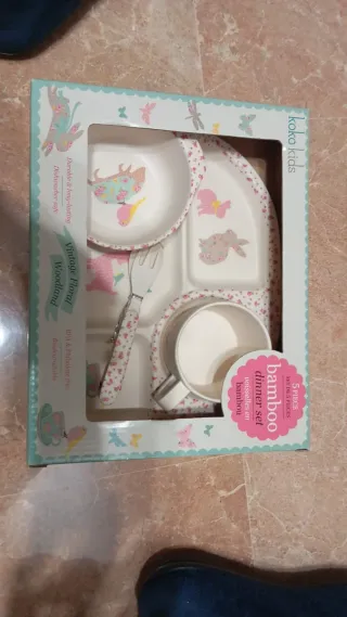 Vajilla Bambú Infantil Koko Kids