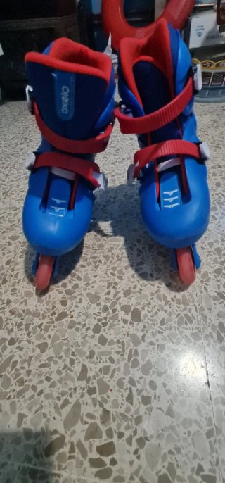 Kit completo patines en línea Oxelo talla 34,35,36