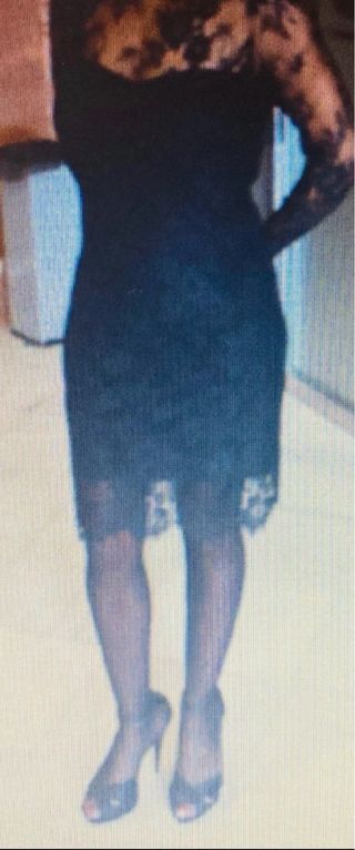 Vestido de encaje negro