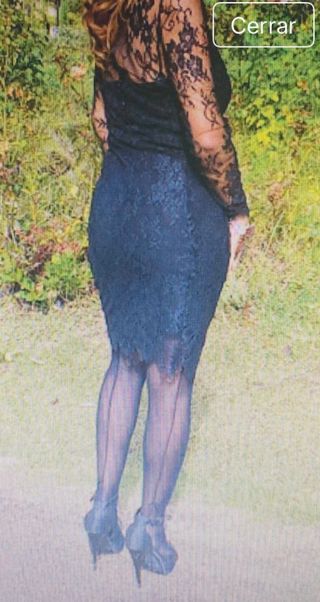 Vestido de encaje negro