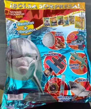 Bolsa sorpresa Revista National geografic Kids 2+2
