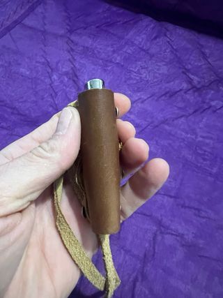 Custodia porta accendino in pelle fatta a mano