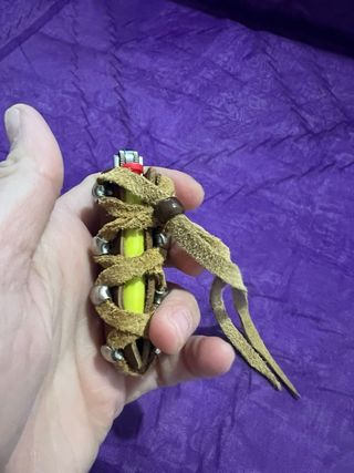 Custodia porta accendino in pelle fatta a mano