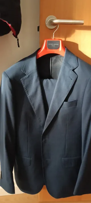 Traje ALVARO MORENO Talla 38 Azul/Beige