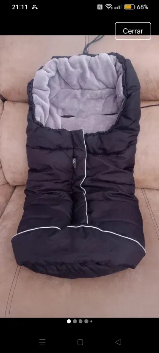 Saco para silla de bebé negro