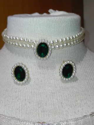 Collar y pendientes fallera