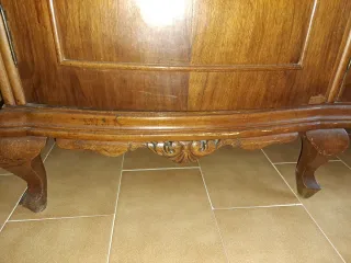 Armario Neobarroco Caoba Madera Maciza