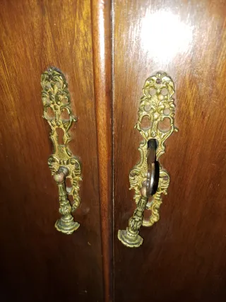 Armario Neobarroco Caoba Madera Maciza