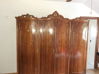 Armario Neobarroco Caoba Madera Maciza