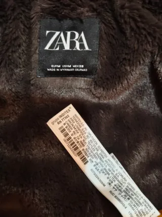 Abrigo Zara Amarillo Mujer