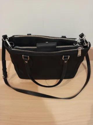 Bolso de nylon mediano, negro, Parfois.