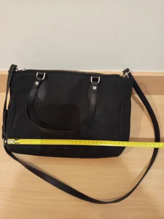 Bolso de nylon mediano, negro, Parfois.