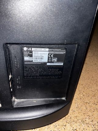 TV LG Negra Televisión para ver canales ,sin mando