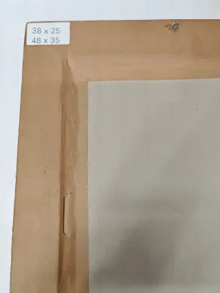 Cuadro con Marco Dorado 48x35 cm