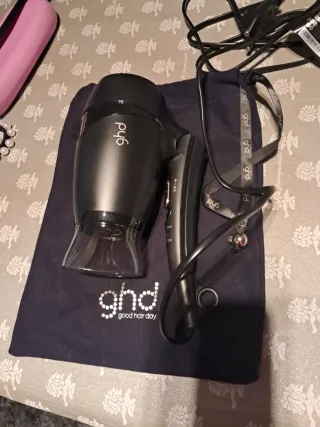 Secador de viaje ghd negro