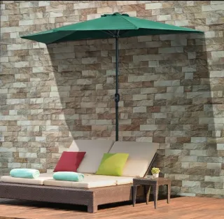 Sombrilla de poliéster verde