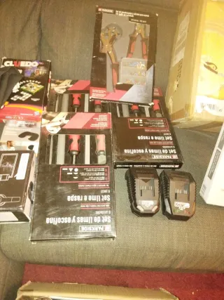 Lote Herramientas Parkside: Taladro, Amoladora, So