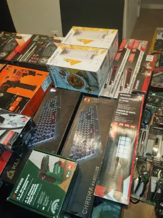 Lote Herramientas Parkside: Taladro, Amoladora, So