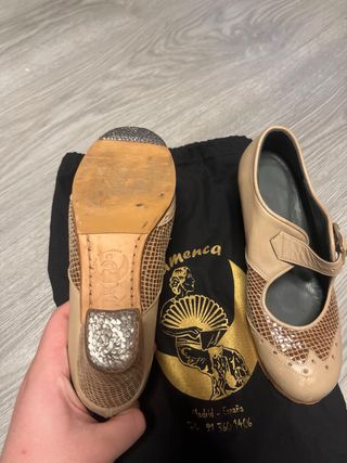 Zapatos Flamenca Luna Flamenca Beige/Marrón