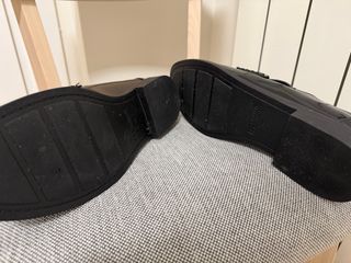 Mocasines Pull&Bear negros charol mujer