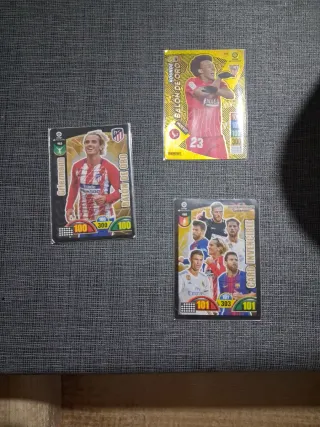 Lote reservado 3 cromos fútbol Panini Adrenalyn XL