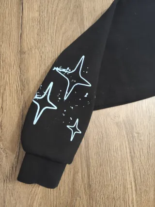 Conjunto chándal negro con estampado Supply&Demand