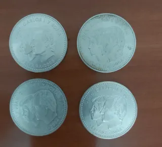 Lote 4 Monedas 12 Euros Plata 2004 2005