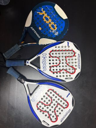 Lote 3 palas pádel Artengo y H-Open