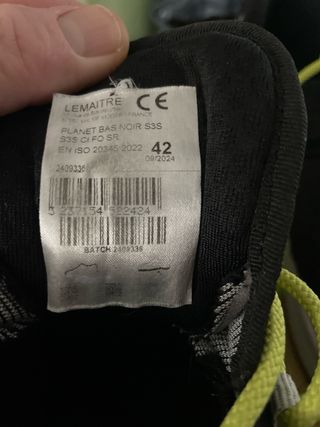 Calzado de seguridad Lemaître negro y verde