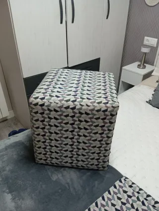 Bonitas sillas de diseño, aluminio y tela