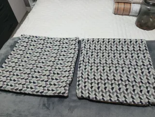 Bonitas sillas de diseño, aluminio y tela