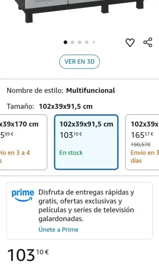 Armario de plástico 3 puertas