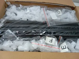 Armario de tela negro 6 estantes