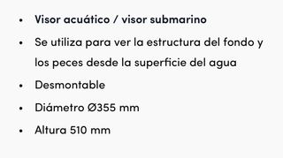 Telescopio buceo bajo agua barco