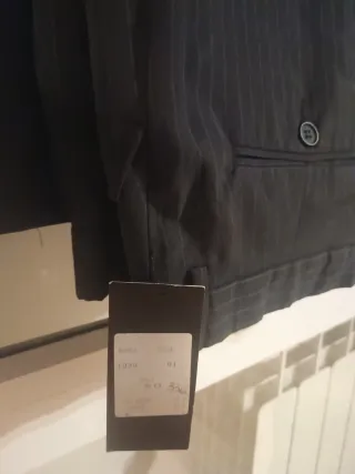 Pantalón vestir hombre gris/azul T.50