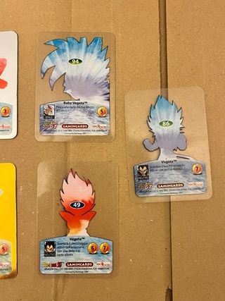 Lotto composto da 7 Lamincards Dragon Ball Z / GT