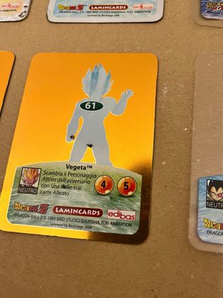 Lotto composto da 7 Lamincards Dragon Ball Z / GT