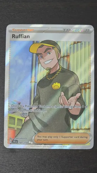 Carta Pokémon Rufián 181 JTG EN